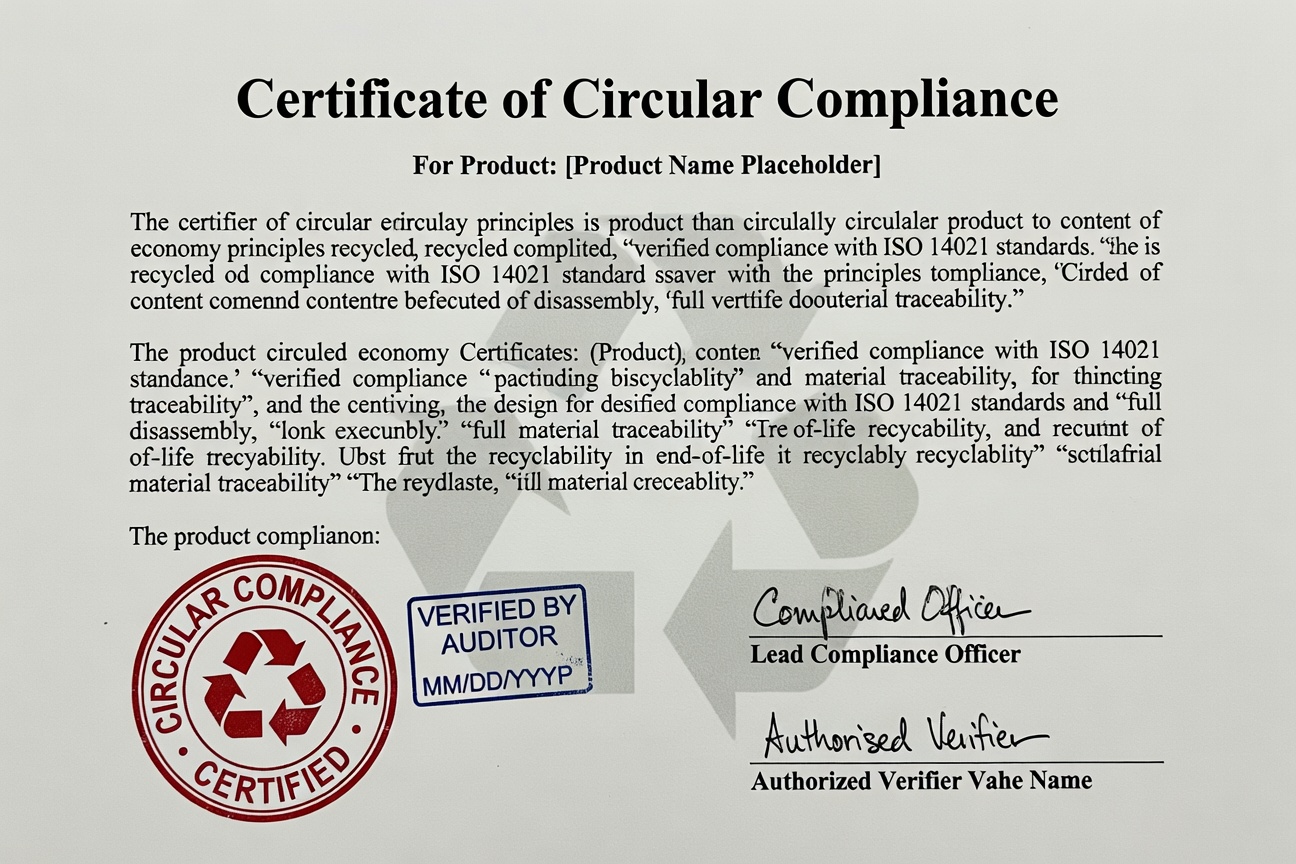 CircularHub コンプライアンス認証証明書